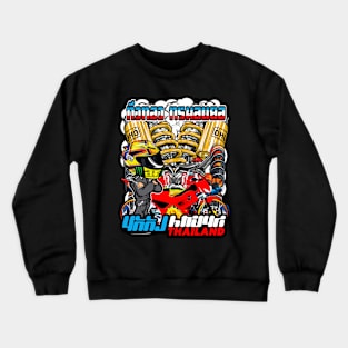 Badass motorcycle engine racing motocross Crewneck Sweatshirt